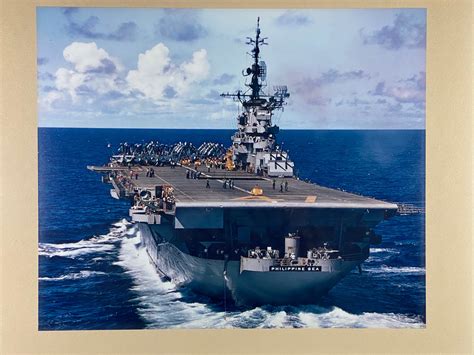 Uss Philippine Sea Aircraft Carrier Us Navy Ship Cv 47 Large Etsy