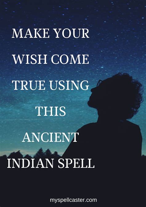 Wish Spell, Wish Come True Ancient Indian Spell | Wish spell, Love spell that work, White magic 