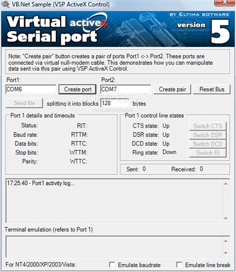 Download Virtual Serial Port Activex Control 620142