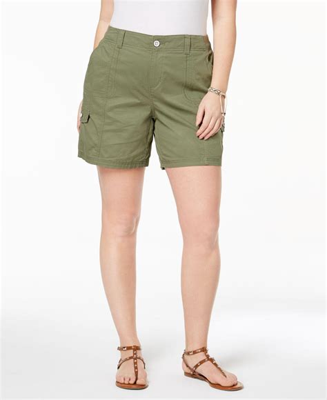 Lyst Style And Co Plus Size Cargo Shorts In Green