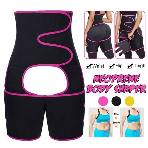 Women Hot Sweat Slimming High Waist Shapewear Body Shaper Fitness Belt