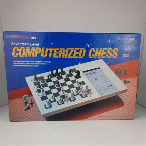 Vintage Computerized Chess Set Seventeen Level Deluxe Table Model 1850