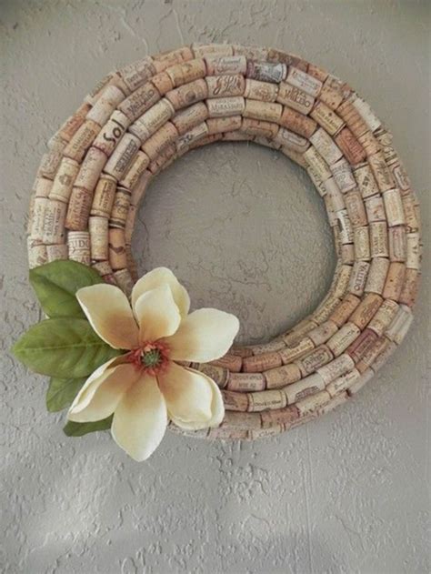 15 Best Diy Wine Cork Flower Wreath Ideas For Your Home Decorations