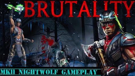 Mk11 Nightwolf Brand New Brutality Gameplay Mk11 Diamond Team Mk
