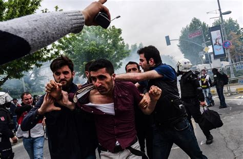 Tear Gas In Paris Istanbul As Tensions Erupt On May Day