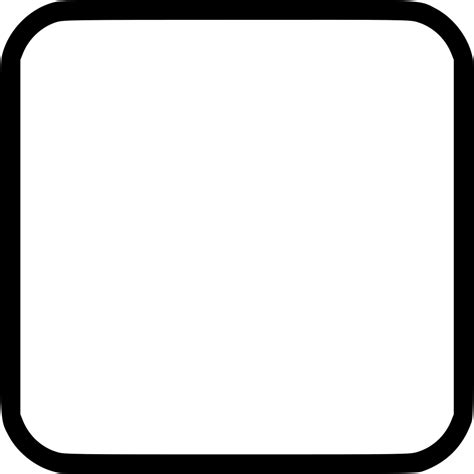 Square With Round Corner Svg Png Icon Free Download 448752