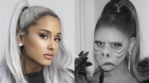 Ariana Grande Is Unrecognizable In Spooky Halloween Costume Youtube