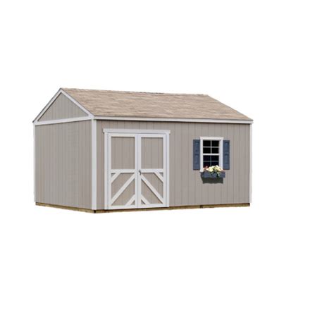 Handy Home Columbia 12x16 Wood Storage Shed Kit 18218 1