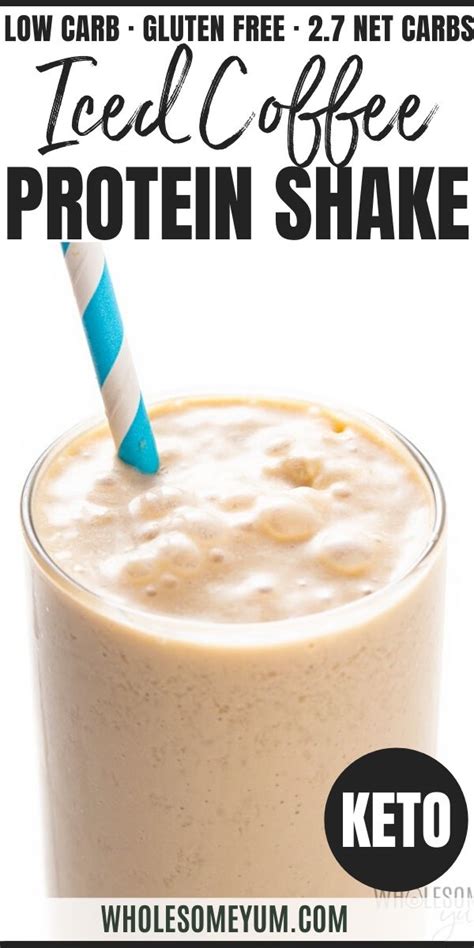 Keto Iced Coffee Protein Shake Recipe This Thick Creamy Keto Coffee Protein Shake Is The