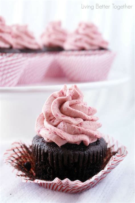Dark Chocolate Cupcakes With Raspberry Vanilla Creme Sugar And Soul