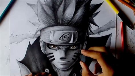 Como Dibujar A Naruto Modo Sennin Kyubi How To Draw Naruto Mode