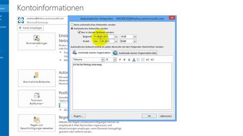 Die abwesenheitsnotiz unter outlook 2010 ist dann praktisch, wenn wir uns für einige tage aus dem staub oder urlaub machen wollen und sicherstellen möchten, dass neue mails nicht ins leere laufen. Outlook - Automatische Antworten 1 - Abwesenheits ...