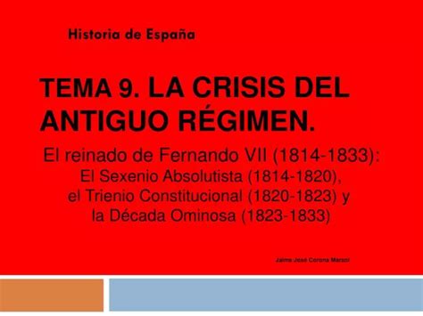 Ppt Tema La Crisis Del Antiguo R Gimen Powerpoint Presentation Id
