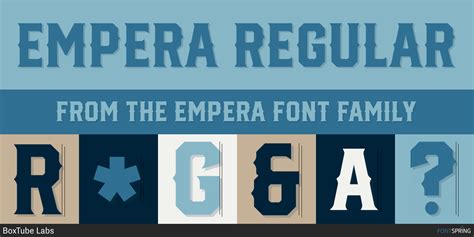 Similar Fonts To Empera Fontspring