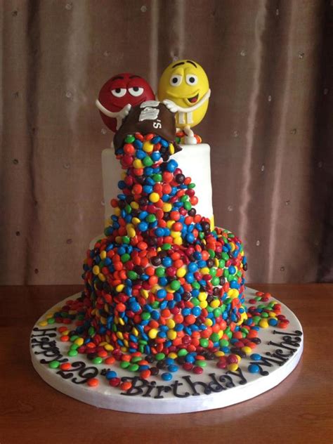 Baby tv birthday party ideas | photo 1 of 14. M&m's Birthday Cake - CakeCentral.com