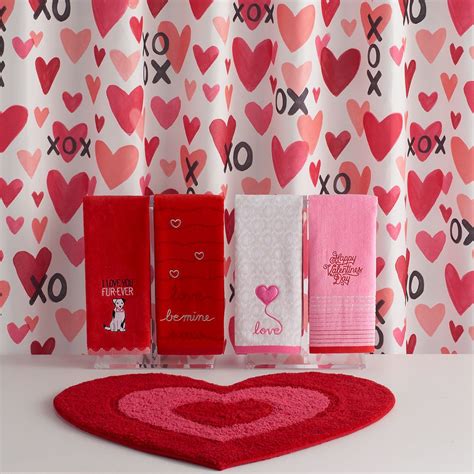 Celebrate Valentines Day Together Xoxo Shower Curtain Collection