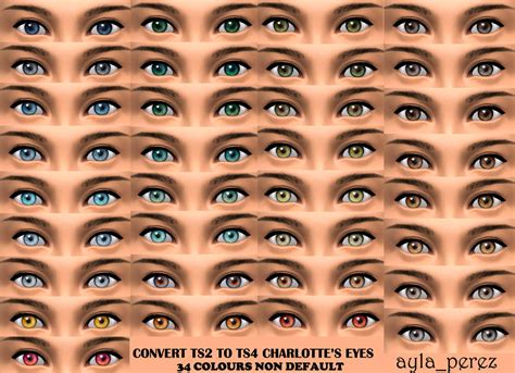 Aylas Sims Sims 4 Eye Colors Non Default