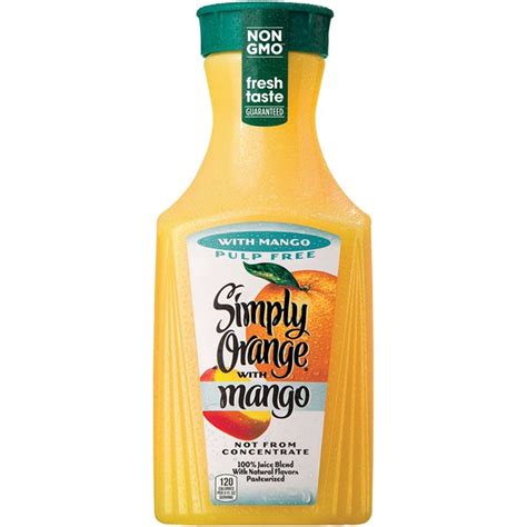 Simply Orange W Mango Juice Bottle 59 Fl Oz Delivery Or Pickup Near