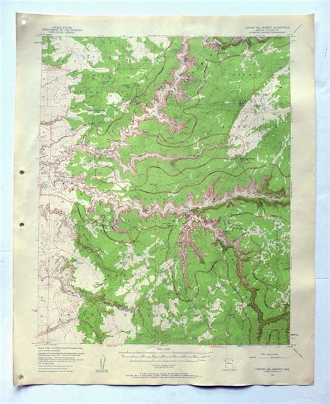 Navajo Dam New Mexico Vintage Original Usgs Topo Map 1959 15 Minute
