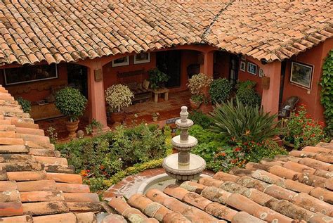 Ajijic Hacienda Courtyard Hacienda Style Homes Spanish Style Homes