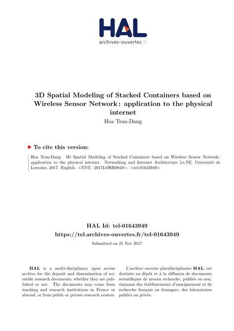 You don't need to download the software. (PDF) 3D Spatial Modeling of Stacked Containers based on ...