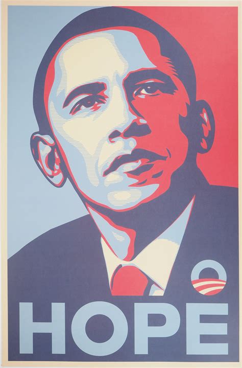 Shepard Fairey Obey Hope Obama Impression Offset Street Art