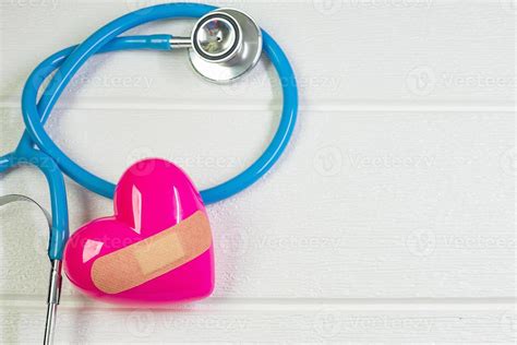 Pink Heart And Stethoscopes For Medical Content 10657560 Stock Photo