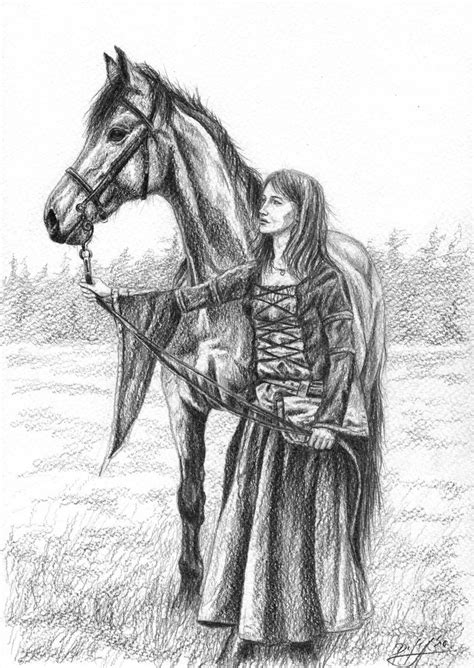 Medieval Girl With Horse By Tala87 On Deviantart