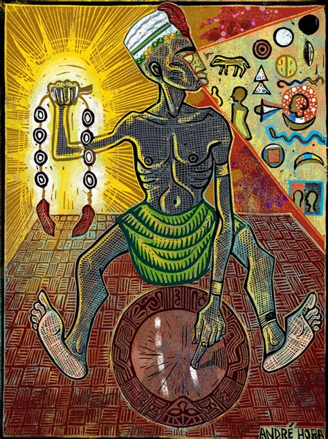 Orunmila Arte De áfrica Y Afroamericano Religión Yoruba Mitología