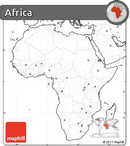 Free Blank Simple Map Of Africa No Labels