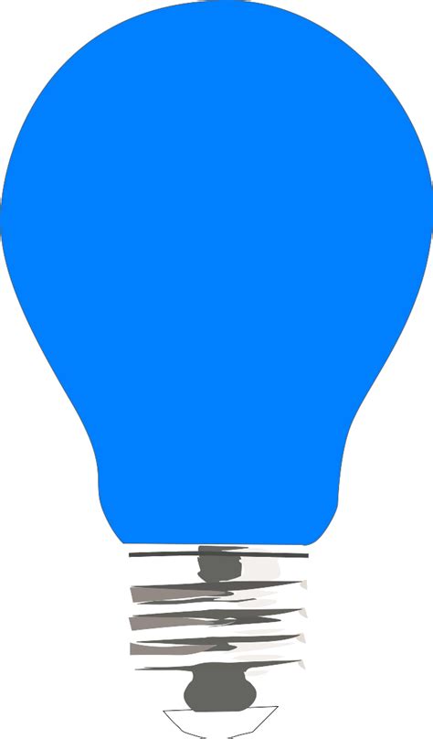 Light Bulb Blue Clip Art At Vector Clip Art Online Royalty