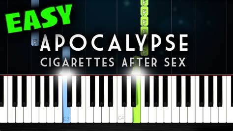 Apocalypse Cigarettes After Sex Easy Piano Tutorial Youtube