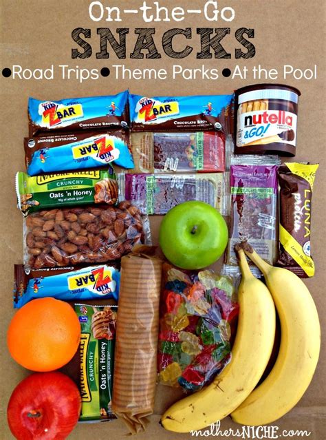 On The Go Snacks For Kids And Adults On The Go Snacks Road Trip