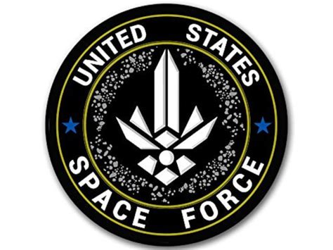 4x4 Inch Black Round United States Space Force Seal Sticker Etsy