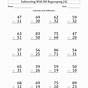 Subtraction With Borrowing 3 Digit Worksheet