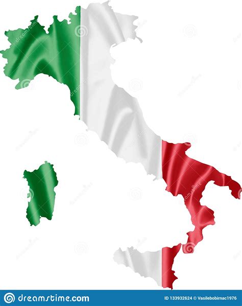 Click on the italy flag map to view it full screen. Italy Map with Flag stock illustration. Illustration of ...