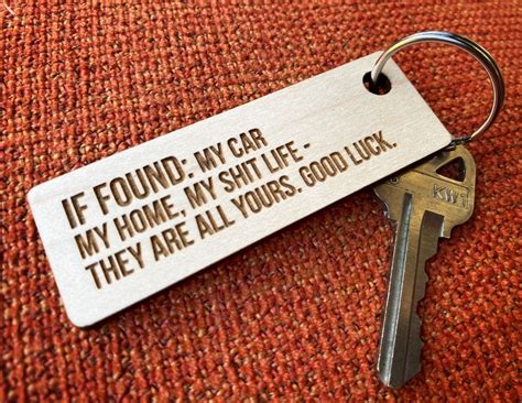 Funny Keychainfunny Key Chainkey Ringwooden Key Chainlarge Etsy