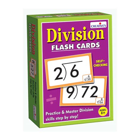 Division Flash Card Creative Educational Aids