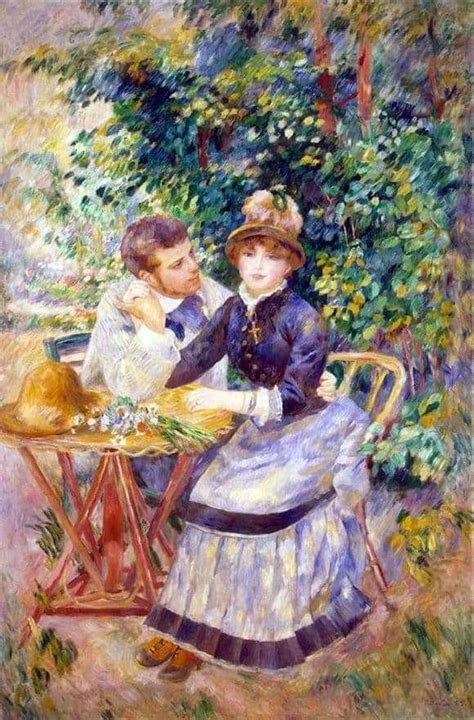Description Of The Painting By Pierre Auguste Renoir In The Garden ️