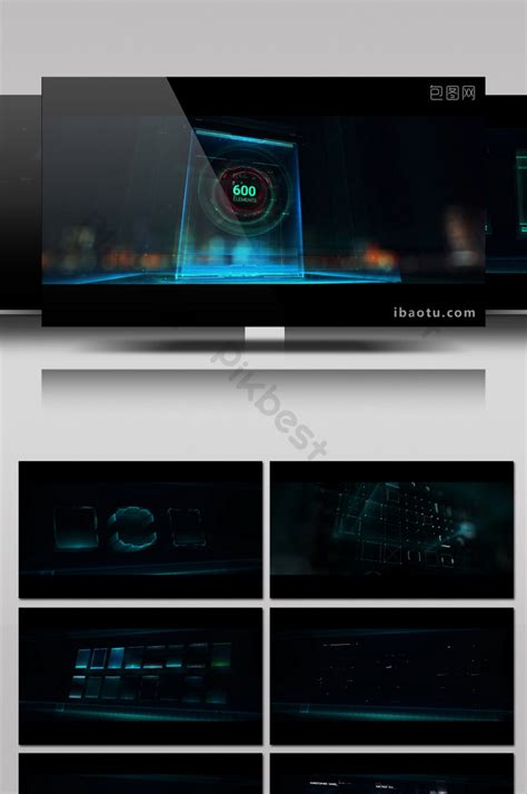 More Than 600 Hud Holographic High Tech Element Package Ae Templates