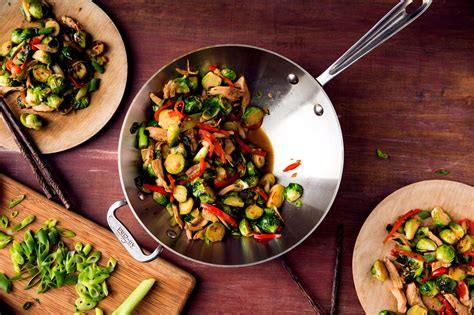 Stir Fried Turkey And Brussels Sprouts Recipe Nyt Cooking