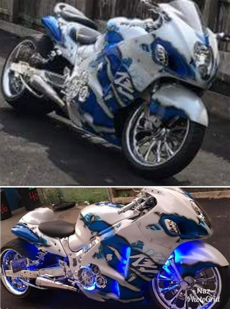 Pin By Diane Lawson On Custom Motorcycles Awesome Blue Motorcycle