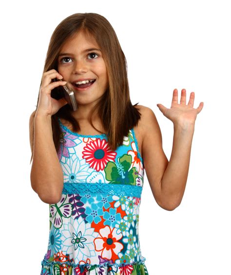 Free Photo A Young Girl Talking On A Cell Phone Beautiful People