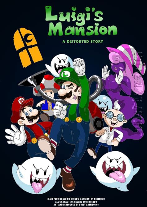 Luigi S Mansion The Distorted Story Comic Cover By Daisyakimbo On Deviantart Comic Covers