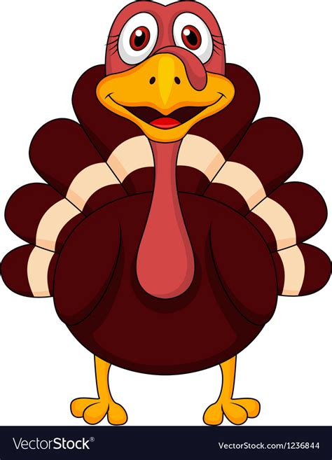 Download Turkey cartoon Royalty Free Vector Image - VectorStock