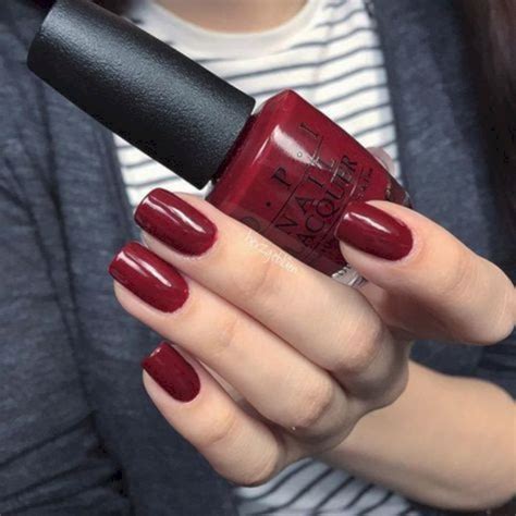 35 most popular dark red nail art you will love nail2019 opi red nail polish red shellac