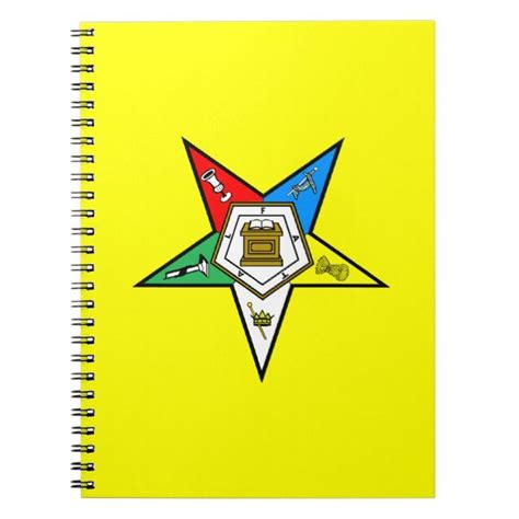 OES Order of the Eastern Star Notebook | Zazzle.com | Order of the eastern star, Eastern star ...