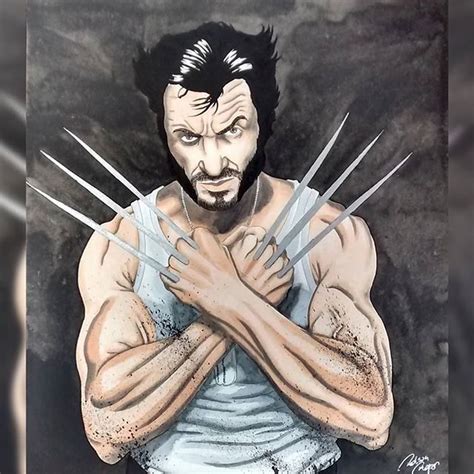 Wolverine A Watercolor Art