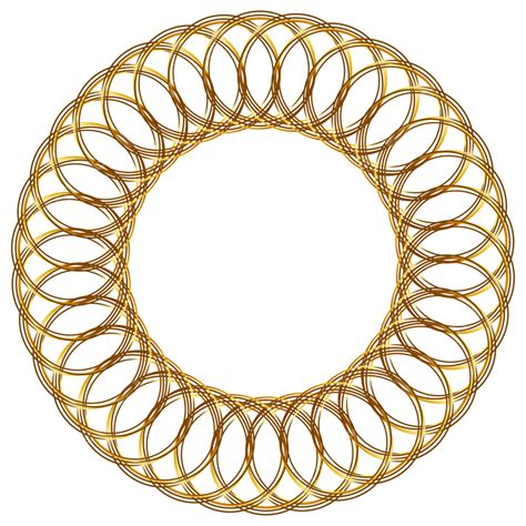 Ornament Luxury Frame Vector Hd Images Luxury Golden Circle Frame With