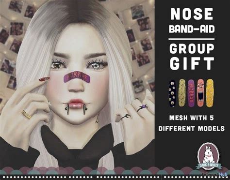 Nose Band Aid Pack August 2018 Group T By Darkandwhite Teleport Hub
